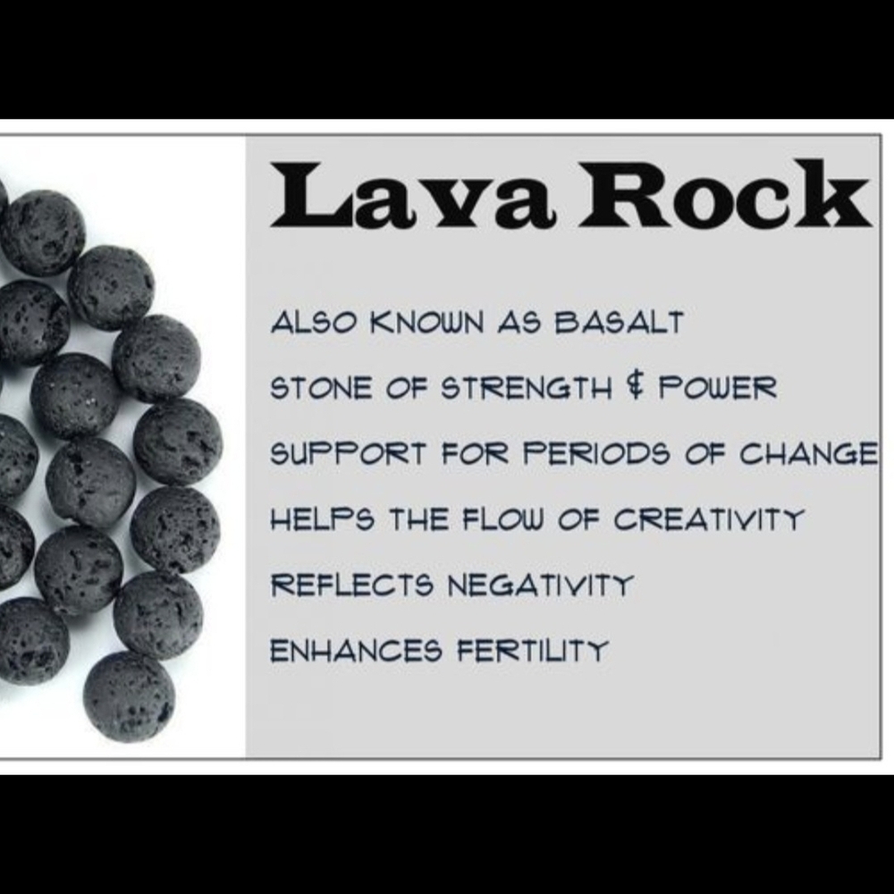 Dark/Sunny Days Black Lava Handmade Braclet! - Picture 8 of 10